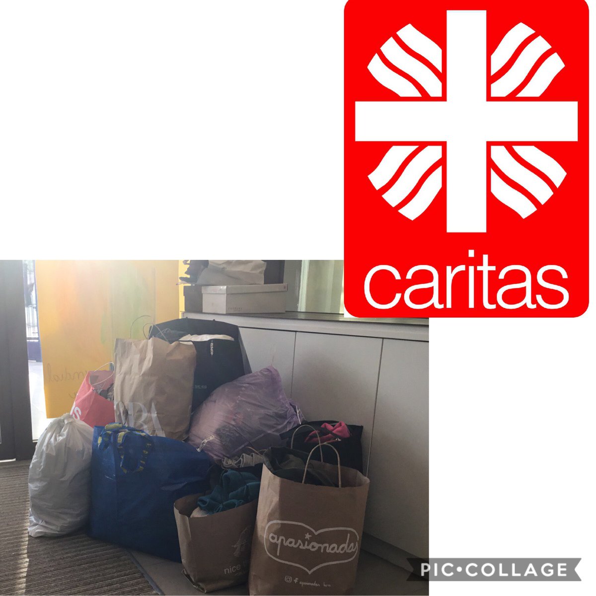 escolasadako's tweet photo. Tens roba que no utilitzes? No la llencis, porta-la a l’escola. La Fundació Caritas la donarà als qui la necessiten. #capscomunicaciosdk https://t.co/bVr0FctrOE