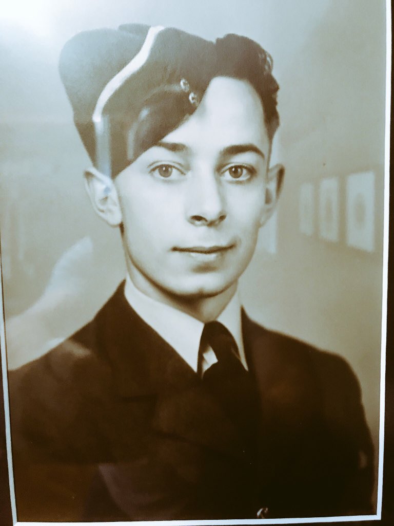 noteddieshore's tweet photo. I remember my grandfather. Joined @RCAF_ARC at 17. Unlike others he came home. Thank you. #CanadaRemembers #LestWeForget https://t.co/OXOANqutO5