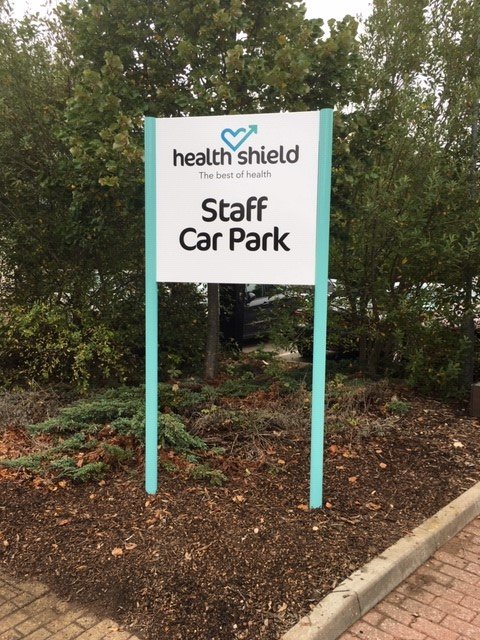 SXStoke's tweet photo. Signage refurb for Health Shield Friendly Society Ltd
#signs #graphics #stokeontrent #staffordshire #healthshield #illuminated #traysign #modularsigns #carpark #reception #directional https://t.co/PvpXeKiBAJ