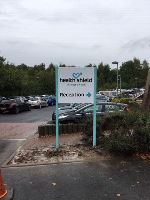 SXStoke's tweet photo. Signage refurb for Health Shield Friendly Society Ltd
#signs #graphics #stokeontrent #staffordshire #healthshield #illuminated #traysign #modularsigns #carpark #reception #directional https://t.co/PvpXeKiBAJ