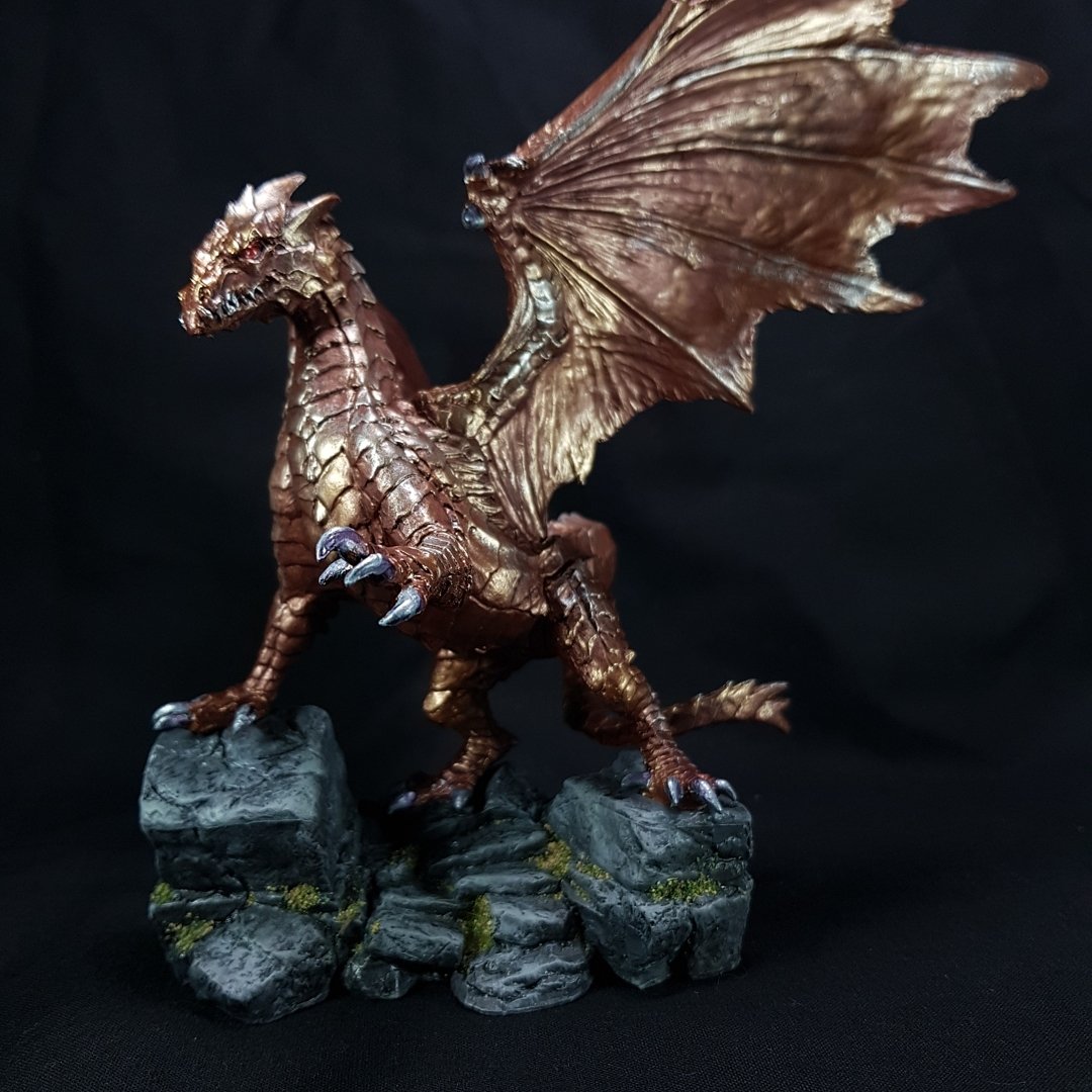 greypaladinart's tweet photo. Kryphrixis, Copper Dragon from @reapermini completed today 😊 https://t.co/pGtXApknGg https://t.co/TM0Q15NDzG #reaperminiatures #fantasyminiatures #dungeonsanddragons #commissionpaintingstudio #commissionpainting #commissionpainter #reaperbones #dnd5e https://t.co/fCWSZvdJNT