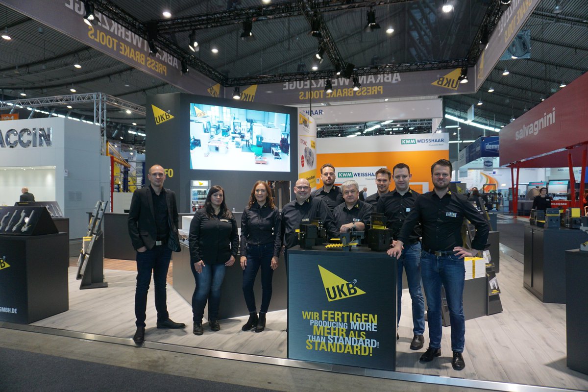 ukbgmbh's tweet photo. Blechexpo 2019
Thank you for visiting our stand at the Blechexpo exhibition in Stuttgart.
The fair was a great success and it was a pleasure to meet you and show you our products and news.

#ukbgmbh #ukbtools #pressbraketools #blechexpo #blechexpo2019 #exhibiton https://t.co/CBAFMKRqkk