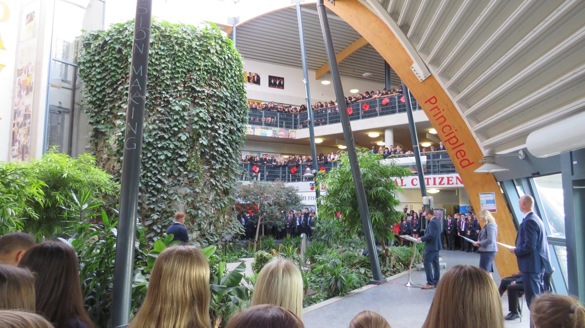 Today, staff and students came together to remember those who have lost their lives due to war and conflict. As always, it was a very moving service and students showed their utmost respect.