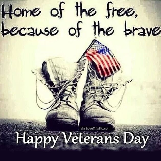 Thank you for your service! #HappyVeteransDay #thelandofthefreebecauseofthebrave