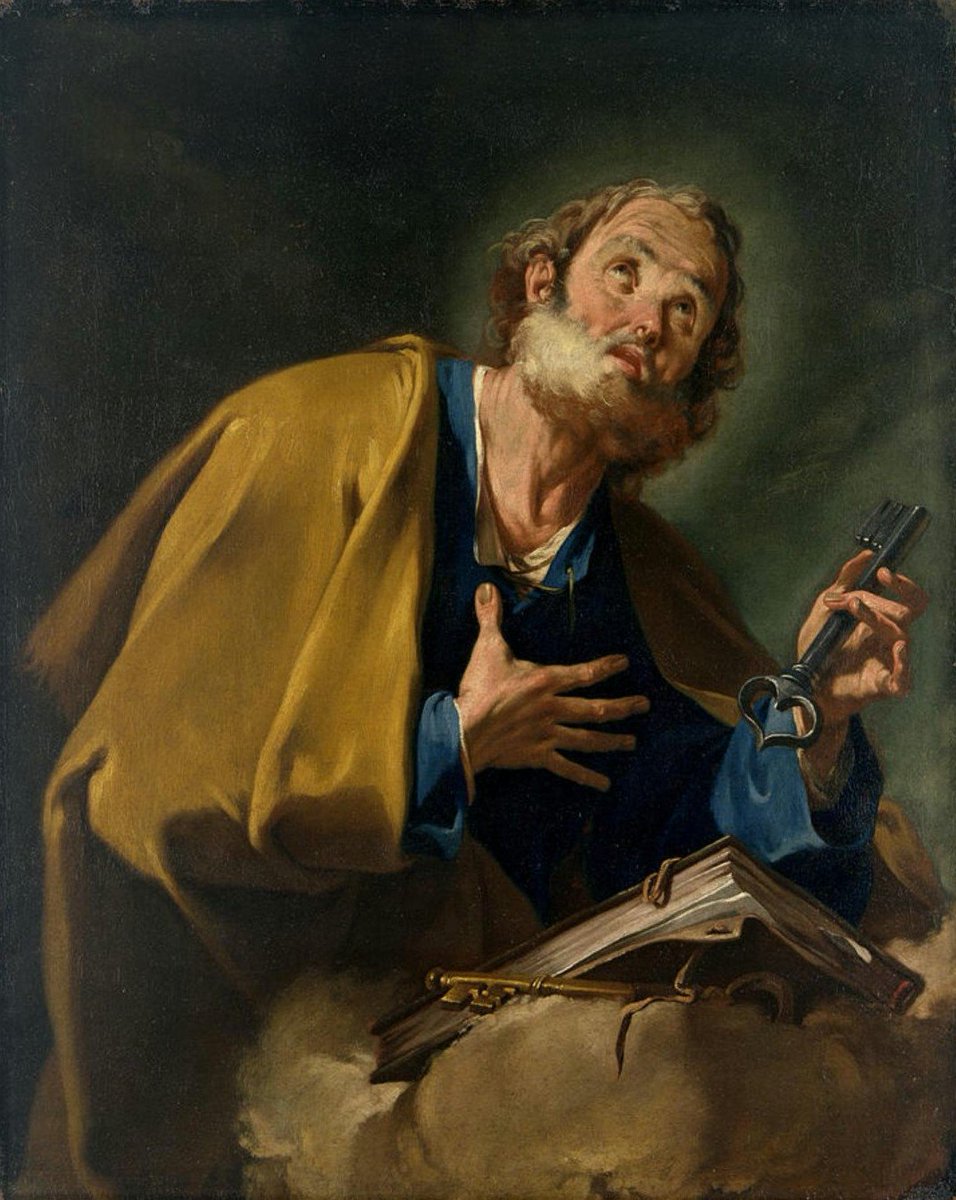 6Mysterium's tweet photo. Saint Peter, by Giovanni Battista Pittoni, around 1720 🎨 https://t.co/xiT6IYlpIt