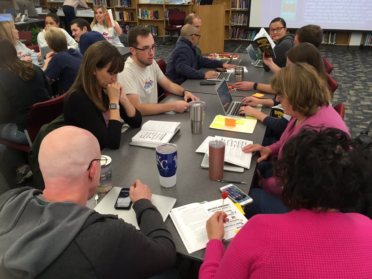 cassmedley's tweet photo. Book study check-in!  Such great discussion around all three of these amazing books! @sheehyrw @JBerckemeyer @jmattmiller @alicekeeler #LearnLikeAVike @SeamanSchools #BeTheOne #ditchbook https://t.co/neJfXfaTd2
