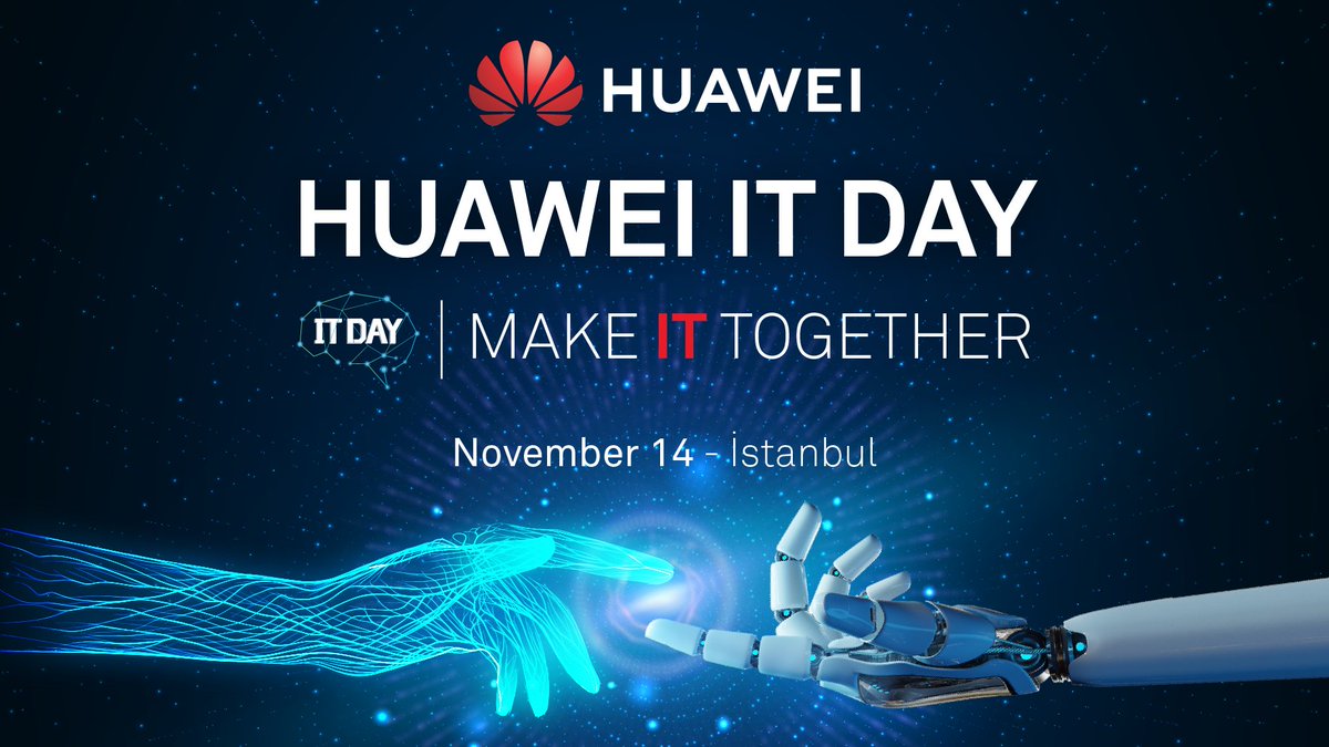 HuaweiTurkiye's tweet photo. Huawei Türkiye olarak 14 Kasım 2019’da IDC Türkiye ve Penta Teknoloji iş birliği ile HUAWEI IT Day 2019'u düzenliyoruz. Etkinlikte, yenilikçi All-Flash Depolama ürünümüz #OceanStore Dorado V6 'yı tanıtacağız. Ürün hakkında detaylı bilgi: https://t.co/p7nVBUe2Hk https://t.co/k7Vy9zCNOU