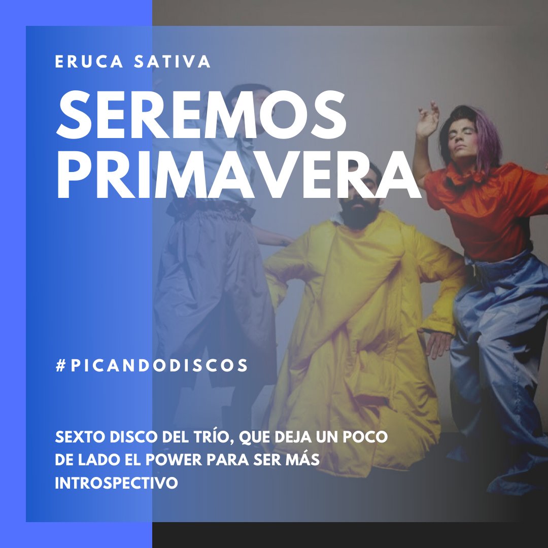 rockcomar's tweet photo. El álbum del día:
🎧 "Seremos primavera", Eruca Sativa
Sexto disco de Eruca Sativa, en el cual el trío deja un poco de lado su power para presentar canciones más introspectivas
➽ https://t.co/N4aF5U4RBR
#picandodiscos #daleplay #lanzamientos #discos #podcast @ErucaSativa https://t.co/uK59QL8WuS