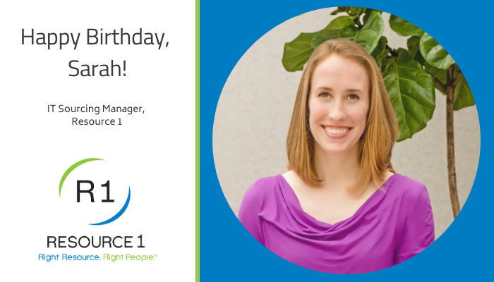 Happy Birthday to our IT Sourcing Manager, Sarah Smith!  