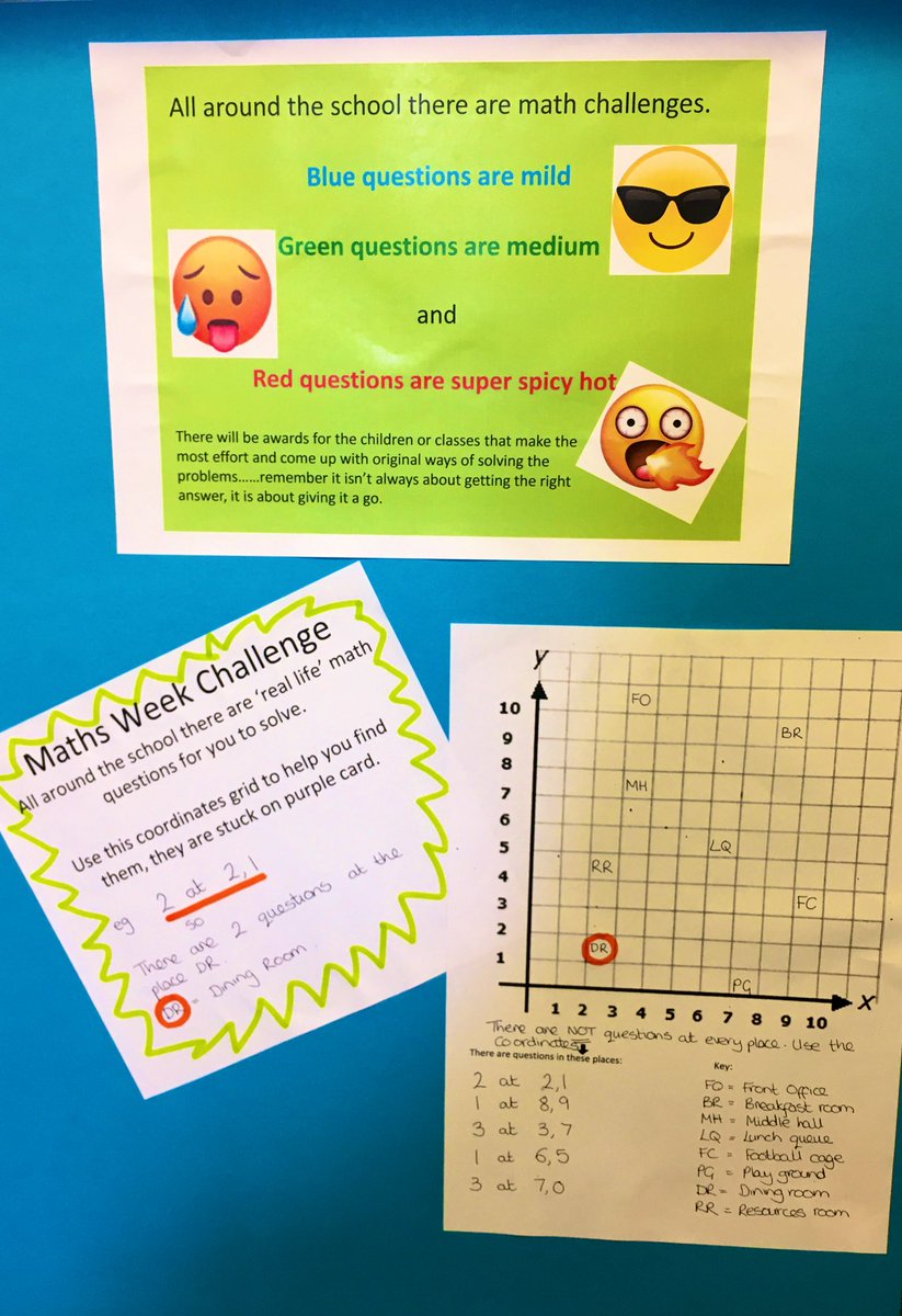 hungerfordN7's tweet image. It’s #MathsWeekEngland and our maths lead Miss Lennard has been very busy posting these #mathschallenges all over the building to challenge our budding young mathematicians.