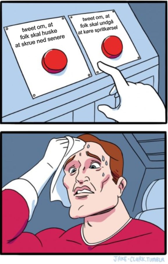Hver fredag står vi overfor et #twitterdilemma...
#politidk #stopspritkørsel #festmedomtanke https://t.co/t2uAjQya2I