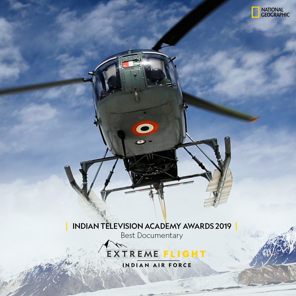 NatGeoIndia's tweet photo. #ExtremeFlight wins Best Documentary at the @TheITA_Official 2019! Which was your favourite part of the movie?
Watch it again on Hotstar: https://t.co/dqPuPhM60G https://t.co/C41u834jki