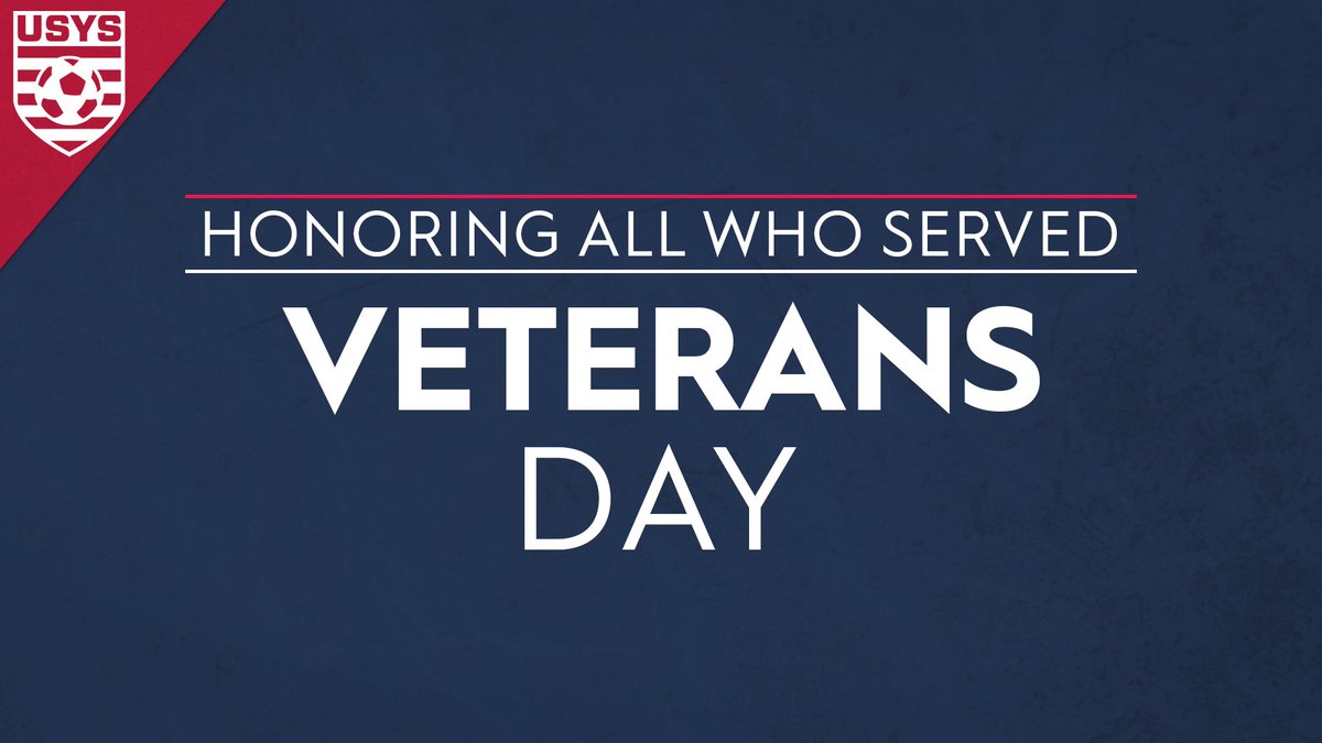USYouthSoccer's tweet photo. To all of our Veterans, Thank You. https://t.co/hYVBDWvsnw