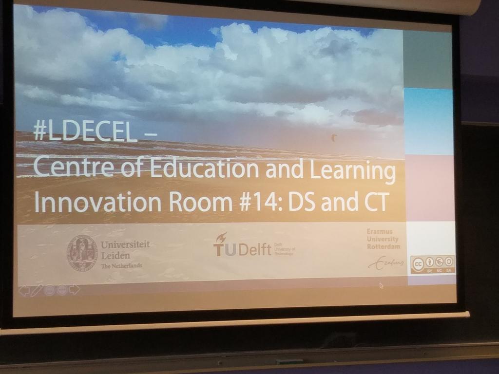 På plats i Leiden för att presentera #makeIThappen #LDECEL