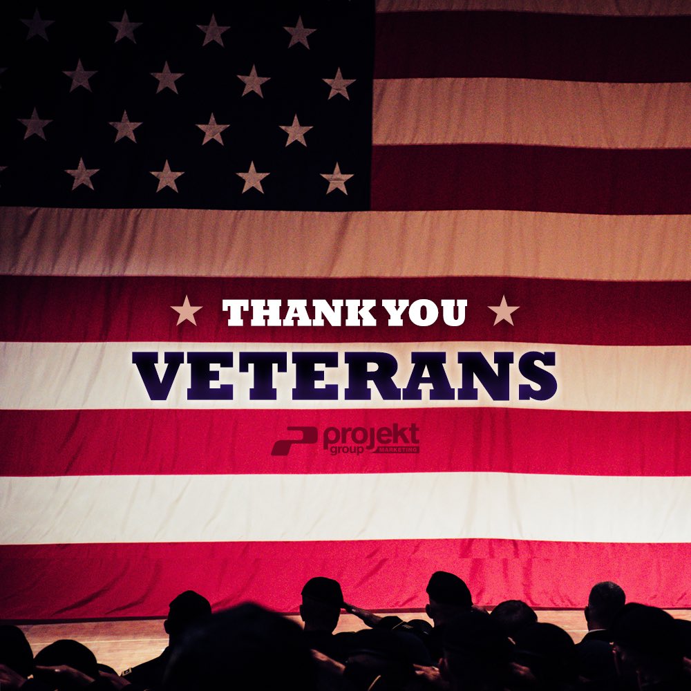 Thank You Veterans! From all of us at <a href="/ProjektGroup/">ProjektGroup</a> ! #veterans #veteransday #thankful