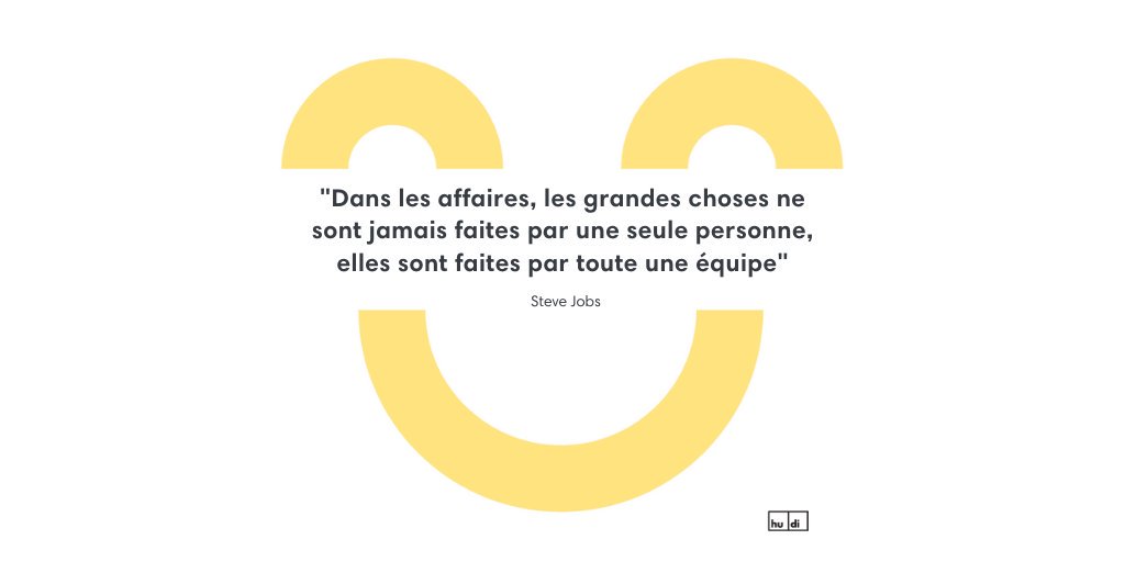 « Dans les affaires, les grandes choses ne sont jamais faites par une seule personne, elles sont faites par toute une équipe » #SteveJobs
🤝 💪 ⚙️📈 Et vous, qui sont vos #teammates ?
#Apple #Citation #CitationDuJour #citationDuLundi #Gratitude #MotivationMonday  #RH #Succes