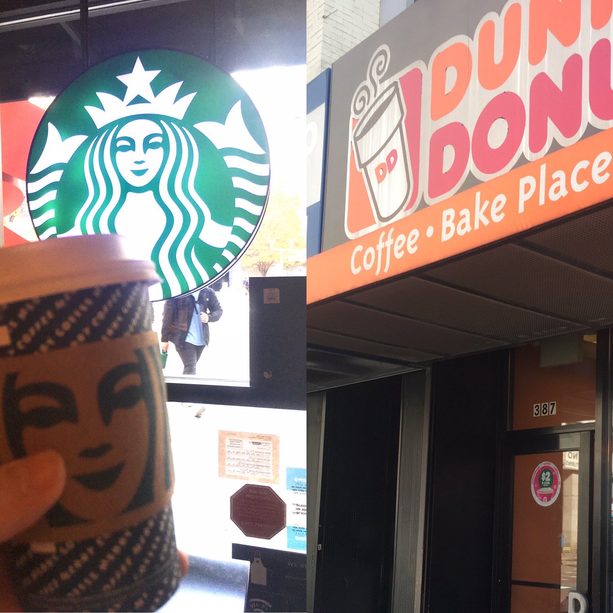 Hillary_J's tweet image. Happily the @Starbucks near Jay Street/Metro Tech honored the #freetallbeverage for #veterans today! Sadly the @dunkindonuts on Jay Street and Willoughby did NOT honor the #freedonut 😢. #BKveterans - Find a different Dunkin 🙄. #veteransday #thankyou4yourservice