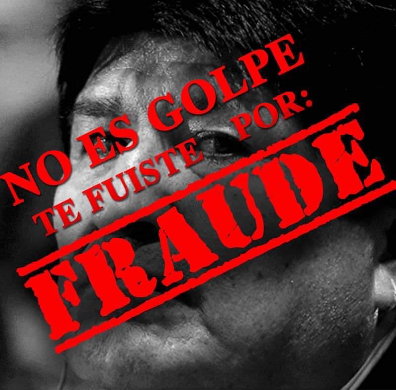 SebasVSS's tweet image. In Bolivia there was NO COUP. To recover the respect to our vote and democracy, Bolivian people demanded the president Evo and his criminal government to resign because of the FRAUD. #EvoRenunciaYa #FraudeEnBolivia
#EvoFuera @evoespueblo
@ONU_es @OEA_oficial @cnni @bbcworldinfo