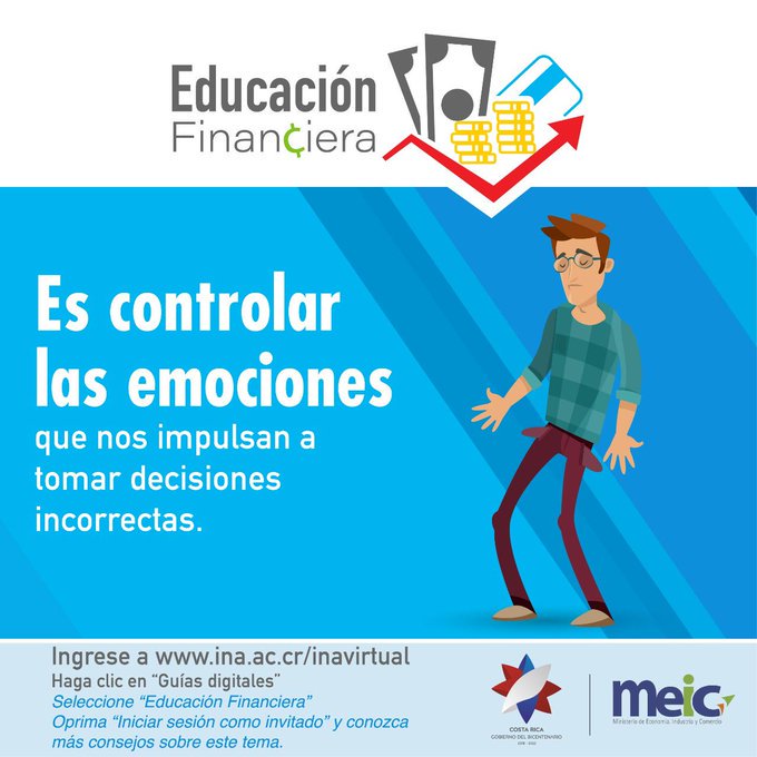 ¦<a href="/MEIC_crc/">MEIC</a>¦

¡Conozca más consejos sobre Educación Financiera!
Ingrese a: ina.ac.cr/inavirtual
Haga clic en “Guías digitales”
Seleccione “Educación Financiera”
Oprima “Iniciar sesión como invitado”
#EducaciónFinanciera