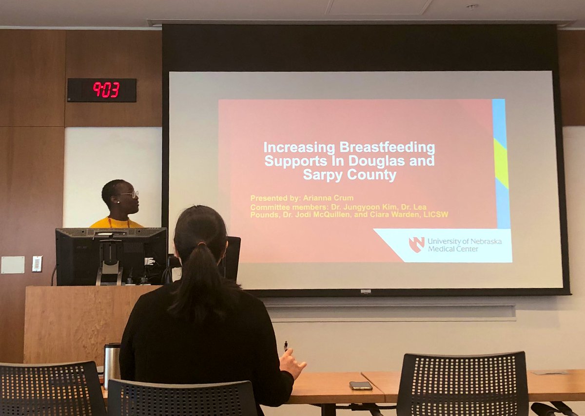 SavvyCeviche's tweet photo. MPH defense 👏🏽👏🏽👏🏽 Highlighting the importance of #breastfeeding across hospitals, community-based orgs, outpatient clinics, and WIC. Do not avoid conflict out of fear, Advocate! 
- Arianna Crum @UNMCCOPH @HealthDouglasCo https://t.co/7Nu4fhJFnP