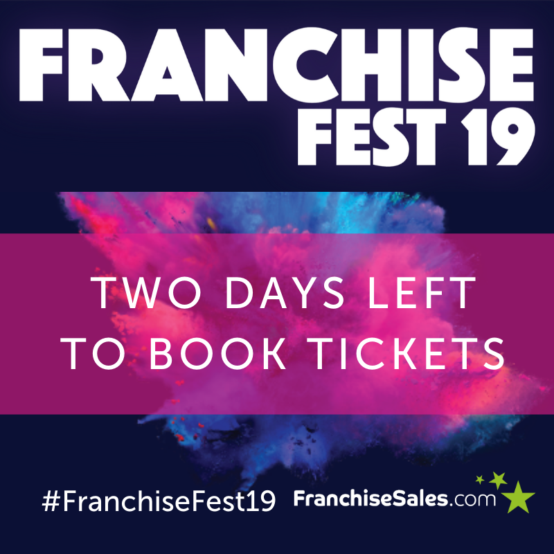 FranchiseSales_'s tweet image. As official partners, we're delighted to be supporting #FranchiseFest19!

If you’d like to discover the innovative franchise marketing strategies to implement in 2020, book your ticket now!

There's only 2 days left to book your ticket! Don't miss out: info.franchisefest.co.uk/buy-tickets