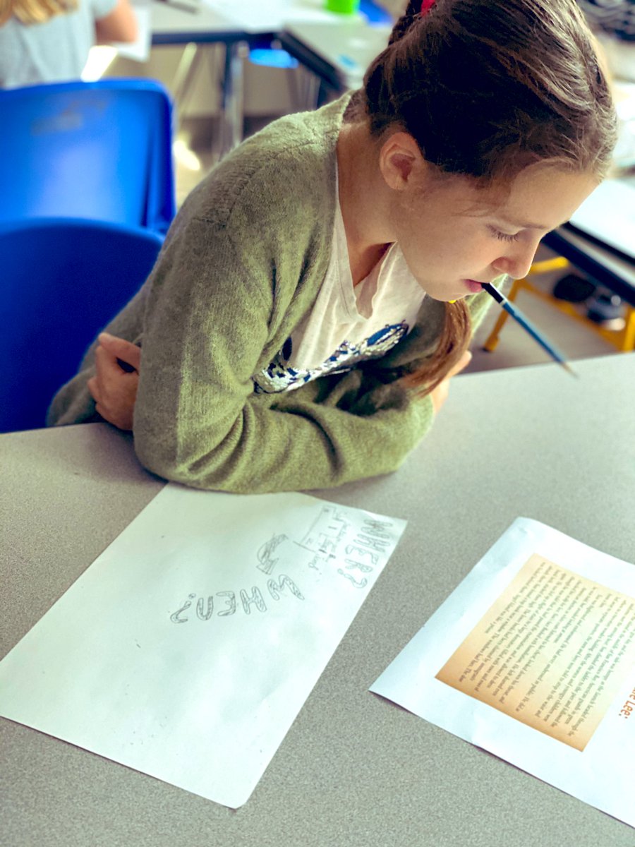 KA_teach's tweet image. Investigating how doodles and visual notes can help us better understand and remember information. Here we are interpreting information on the setting. How do you doodle? #MondayMorning #aislearns #Creative #doodle #VisualThinking