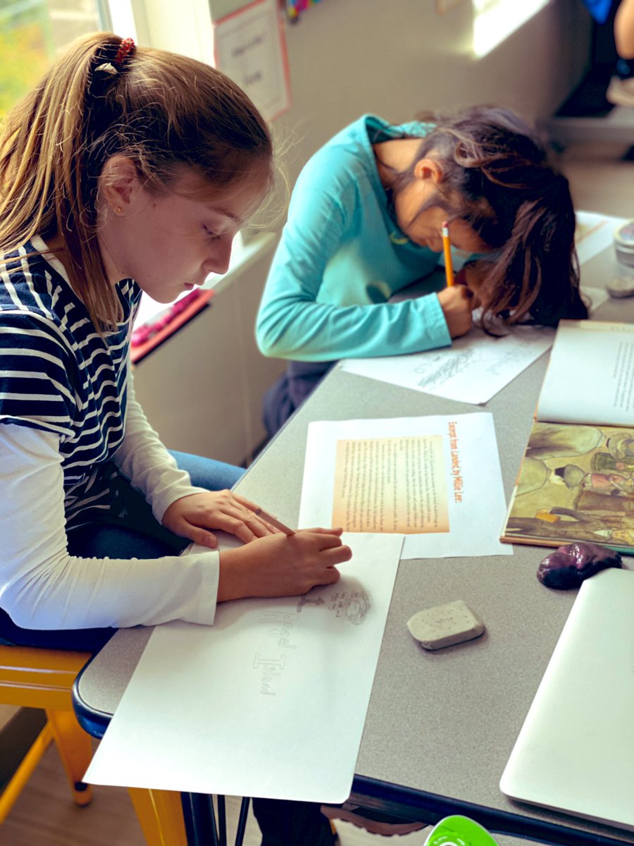 KA_teach's tweet image. Investigating how doodles and visual notes can help us better understand and remember information. Here we are interpreting information on the setting. How do you doodle? #MondayMorning #aislearns #Creative #doodle #VisualThinking