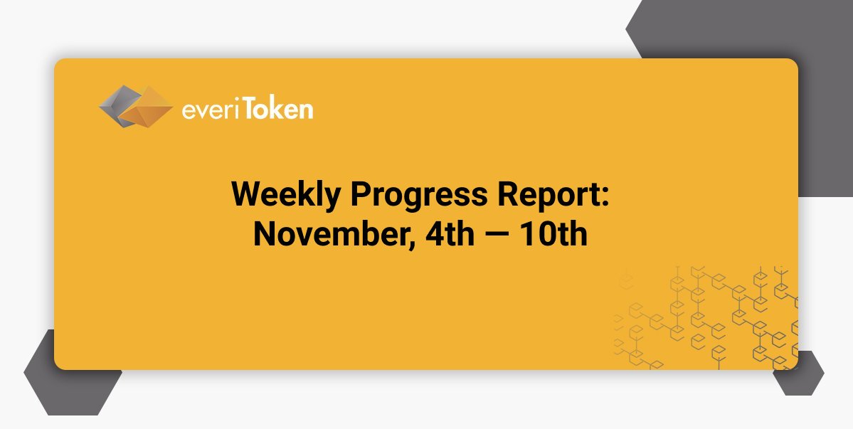 Huge update from the team: several big news from World Blockchain conference, and a brand new Mainnet release! Read more about our latest developments in our Weekly Progress Report: medium.com/@everitoken/we…