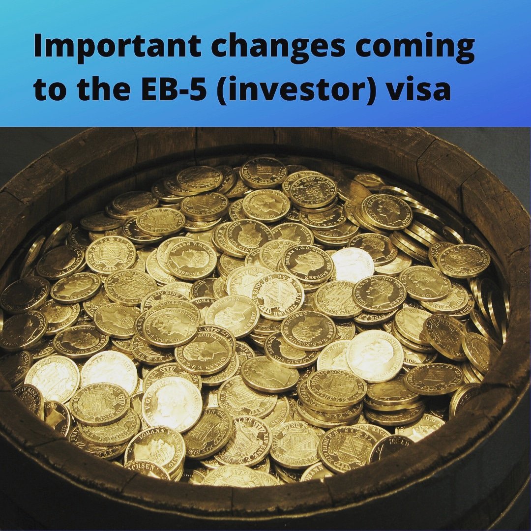Considering an EB-5 visa? It's going to cost a bit more coin to qualify Starting 11/21 #USCIS will implement new rules INCREASING the investment requirement from 1 million to 1.8 million dollars
#businessimmigration #immigrantinvestors #eb5 #globalentrepreneurs #foreigninvestment