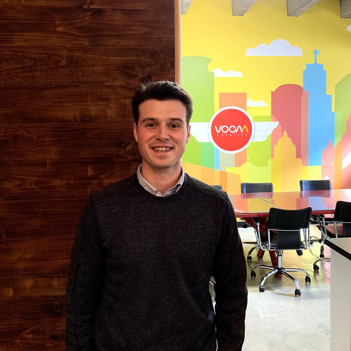 VoomCreative's tweet image. Happy Monday everyone! Exciting news: Voom has a new addition to the team. Join us in welcoming Project Manager, Ben Trudeau! (And no, he is not related to the Prime Minister of Canada.)