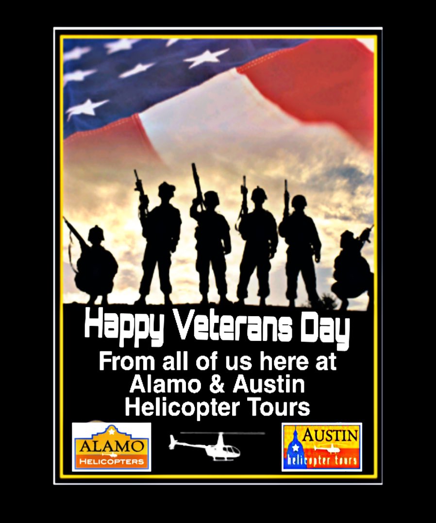 Thank a service member for all they have sacrificed. #VetransDay2019 <a href="/VisitSanAntonio/">Visit San Antonio</a> <a href="/VisitAustinTX/">Austin Texas</a> <a href="/AustinHeli/">Austin Helicopters</a>