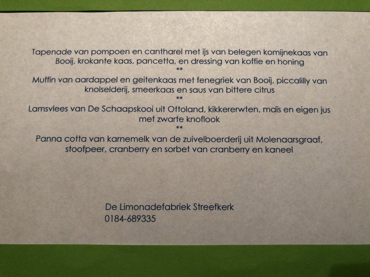 Nog twee weken kunt u meedoen met de #verkiezingGroeneHartstreekproduct2019 ...
hierbij het menu van ⁦⁦<a href="/Limofab/">Limonadefabriek</a>⁩