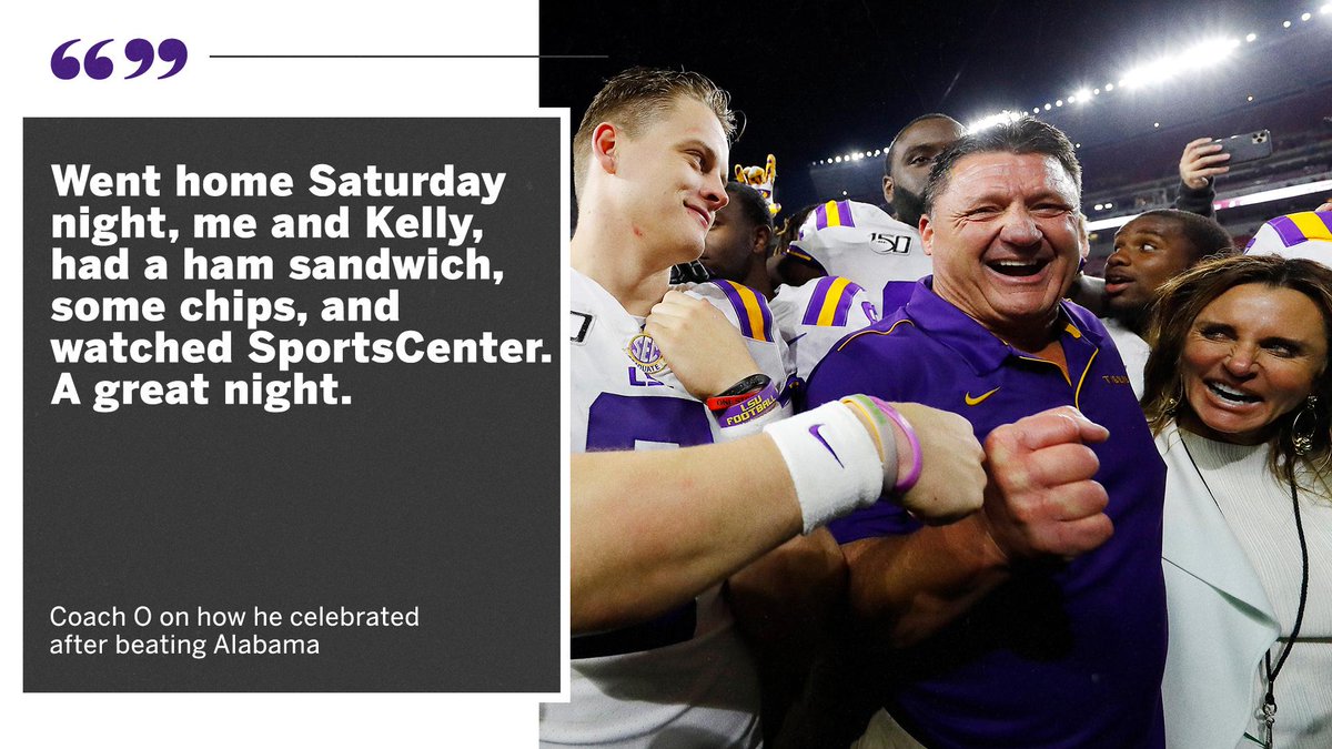 SECNetwork's tweet photo. Coach O is living his best life. https://t.co/vihGXnE0PK
