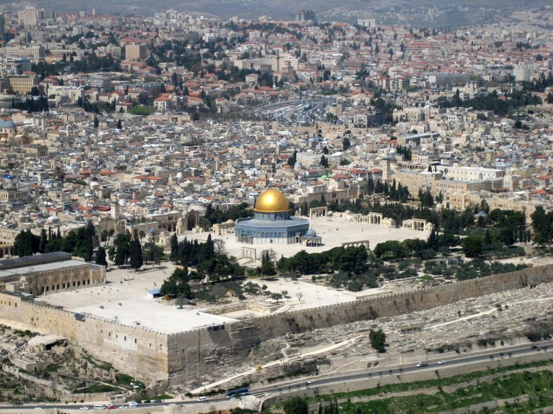 The first headquarters of the Knights Templar, on the Temple Mount in Jerusalem. The Crusaders called it 'the Temple of Solomon' and from this location derived their name of Templar.