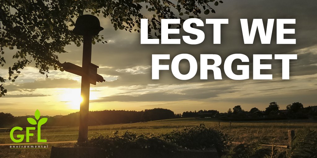 GFLenv's tweet photo. Today we remember those who gave their lives for our freedom. #RemembranceDay https://t.co/TvBSXgmhr8