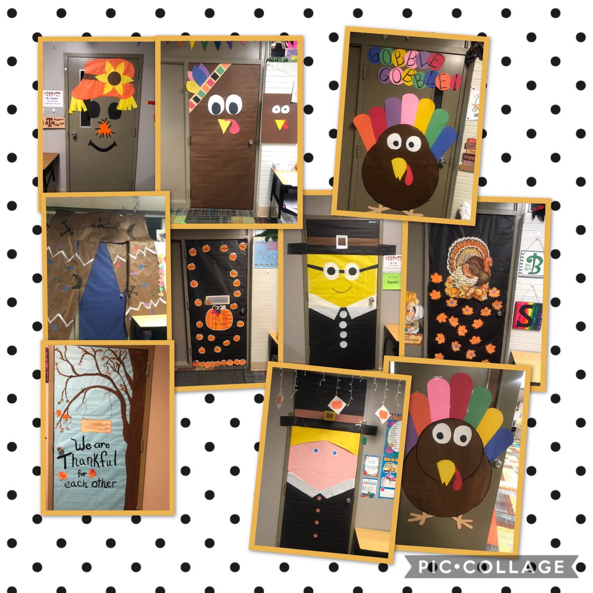 Festive Fall Door Decor @BrenhamEclc <a href="/BrenhamISD/">Brenham ISD</a> #shapinglittleminds
