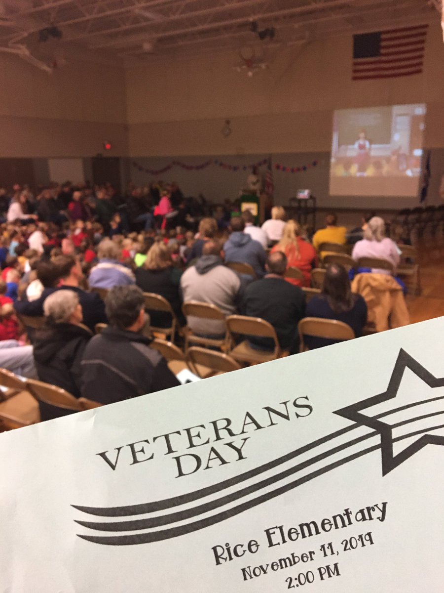 Rice Elementary students and staff honor the women and men who have served our country and community. Thank you!! <a href="/ricemnelem/">Rice Elementary</a> <a href="/MrNohner/">Karl Nohner</a> <a href="/SRRCommunityEd/">Sauk Rapids-Rice CE</a>