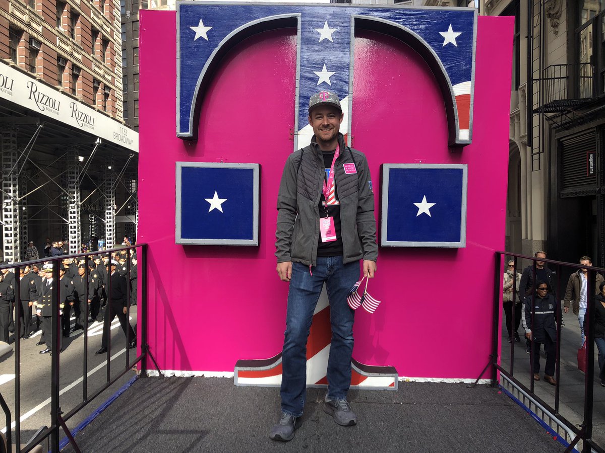 What a privilege to walk alongside <a href="/TMobile/">T-Mobile</a> veterans, their families, and allies in the #NYCVETERANSDAYPARADE along with all the other men and women of our nation’s armed forces! #MobilizeForService #veteransday2019 <a href="/JAGoldth/">Julie Goldthwait</a> <a href="/IreneKieweg/">Irene Yuan Kieweg</a> @StaneffMatt