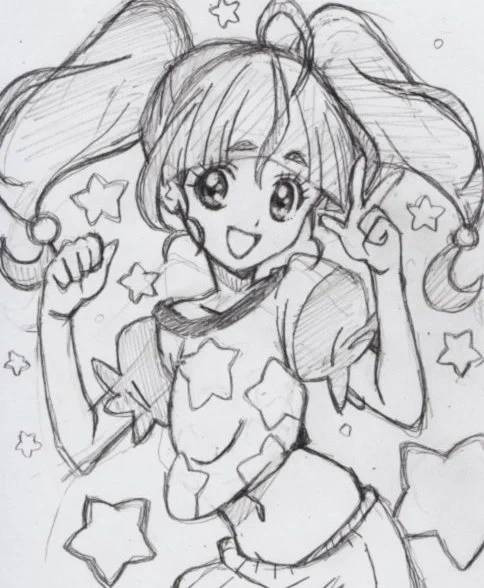 おはようございます。の今日の落書き。
ひかるパジャマ…。
#プリキュア版深夜の真剣お絵描き60分一本勝負 