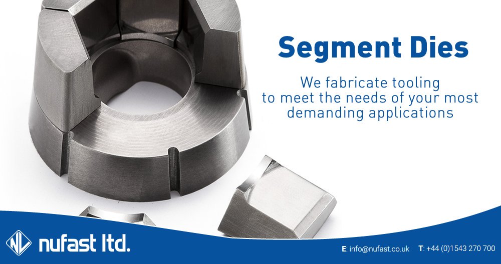 NufastSales's tweet photo. Segment Dies
We fabricate tooling to meet the needs of your most demanding applications.
For any technical advice please contact;
e: info@nufast.co.uk
📞
t: +44 (0)1543 270 700
#tooling #machinerysuppliers #coldforging #fasteners https://t.co/yrHLTciwdG