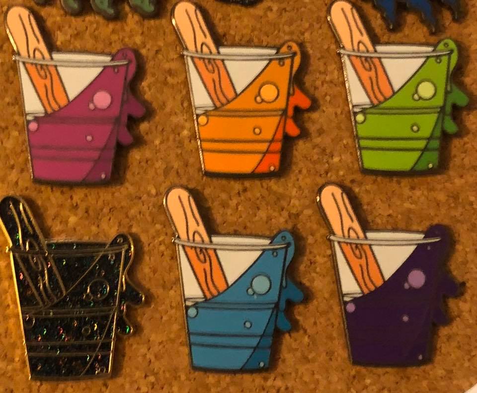 HeadyTradeCO's tweet photo. Must sell! Stir the paint! $28 shipped for six pins! https://t.co/f9TMMj5icq
