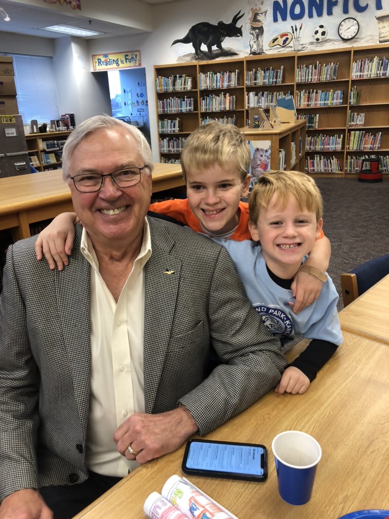 We thank you and your family for your sacrifice and courage. 🇺🇸Happy Veterans Day 2019 <a href="/bvlibraries/">BV LibraryMedia</a> <a href="/bvschools/">Blue Valley Schools</a> <a href="/LKELionsBV/">Lakewood Elementary</a>