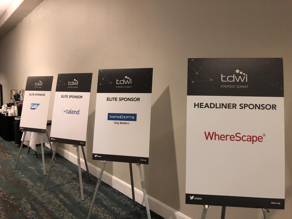InfoCepts's tweet image. If you are at TDWI Strategy Summit, you cannot miss @InfoCepts. We are in good company with @WhereScape, @Talend and @SAPAnalytics.  
#StrategySummit  #TDWI #data #analytics #DataManagement #StayModern