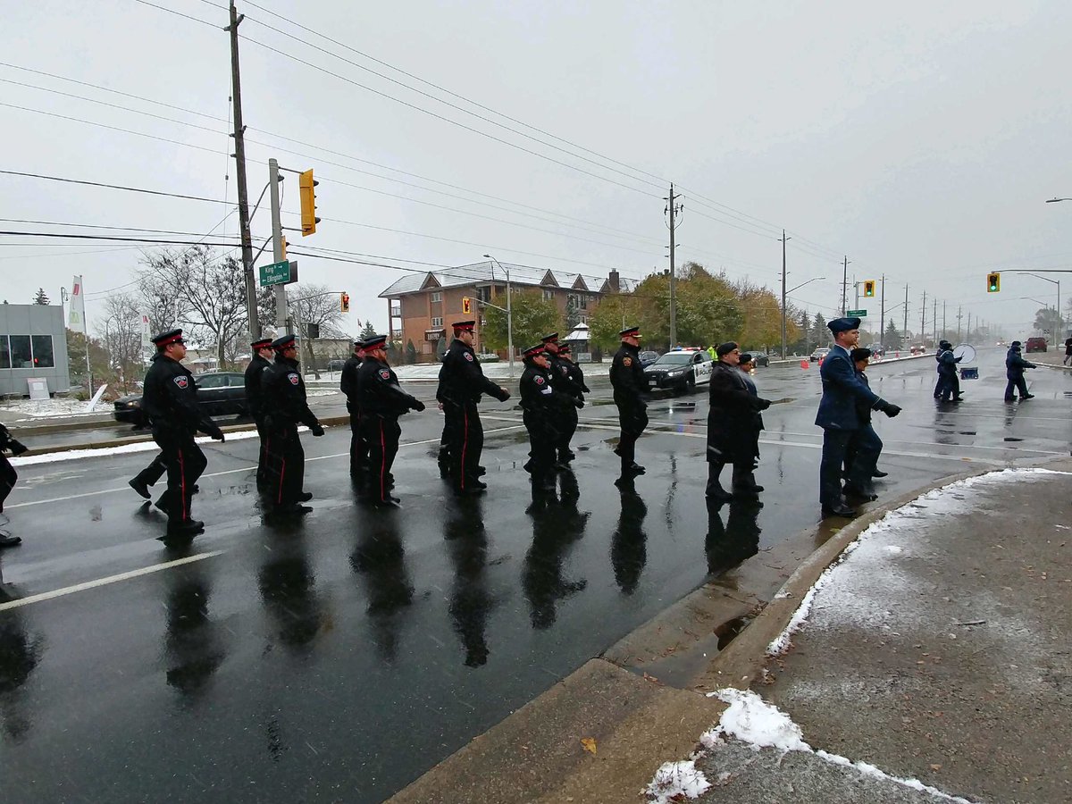 WorsterMike's tweet photo. Thanks To Division 2 members who attended and supported the Stoney Creek Remembrance Day Ceremony today. https://t.co/XBwxIFf7KG