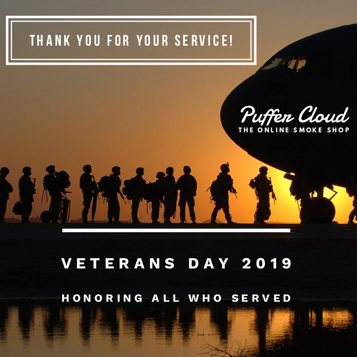 PufferCloud's tweet photo. We are beyond proud of our fellow #veterans and we can't express how grateful we are to have served alongside these hero's. The #PufferCloud family salutes all of you!

☁️ @PufferCloud ☁️
#VeteransDay2019 #VeteranOwned #thankyouforyourservice https://t.co/hvhwz1I2wh