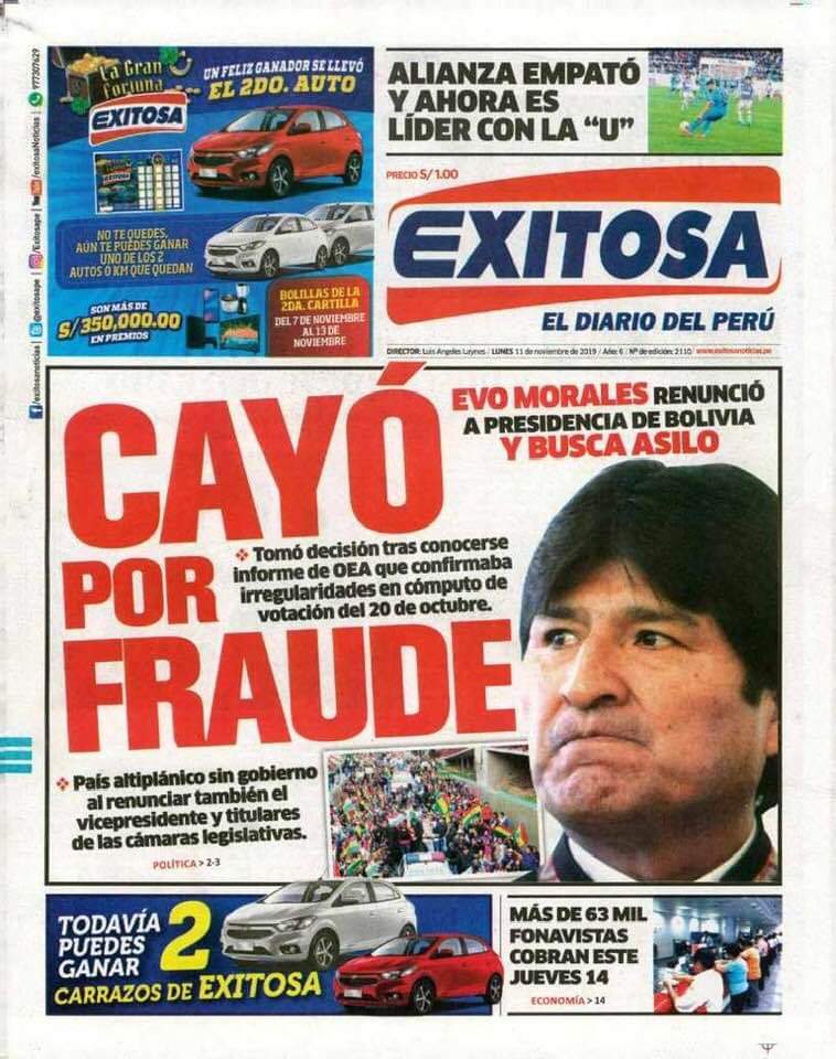 Ningún Golpe De Estado
#Fdelrincon 
#EnBoliviaNoHayGolpeDeEstado 
#BoliviaLibre