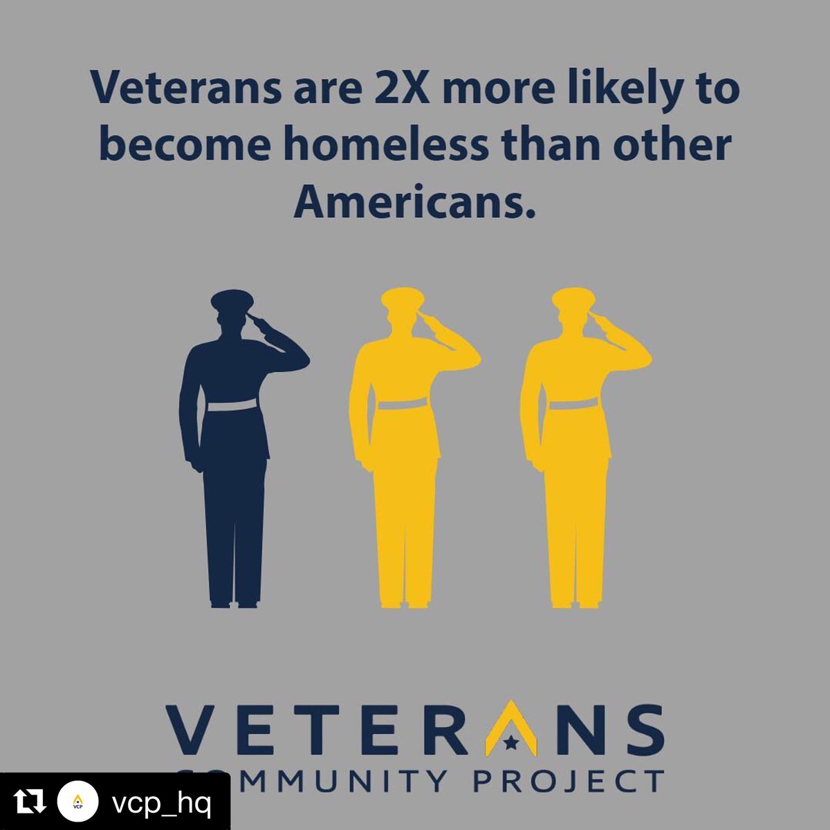 TriesteKDunn's tweet photo. Consider donating this Veterans Day to @VCP_HQ ! They help homeless vets find homes 🏡 ❤️ https://t.co/4E9hfw5K6f