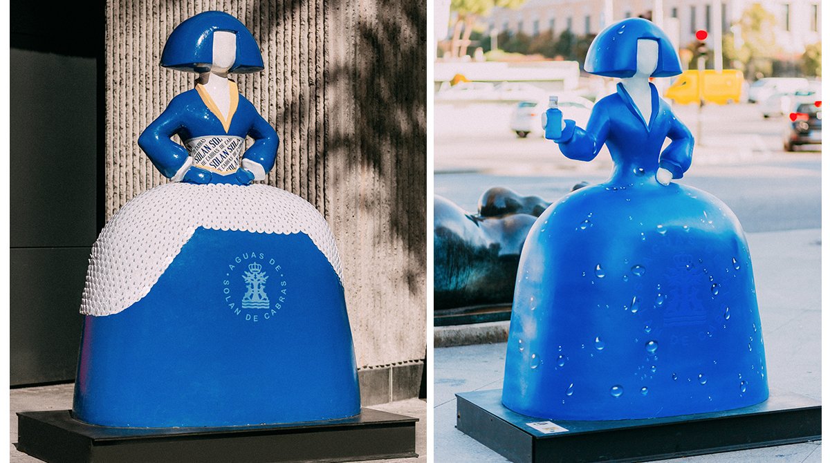 Lluvia y Sajonia son nuestras dos Meninas creadas especialmente para  @meninasmadrid y representan el origen y la pureza de nuestra agua. Las  encontrarás en Colón y Ortega y Gasset. ¿Cuál te gusta