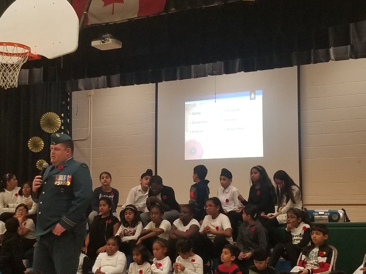 SeehraArvinder's tweet photo. We will forever be grateful to those who fought for us to have a peaceful life. We had a beautiful Remembrance Day ceremony @RidgewoodROARZ #RemembranceDay @Daddison7 @Bunmiomiyale https://t.co/TbwLIrbOAL