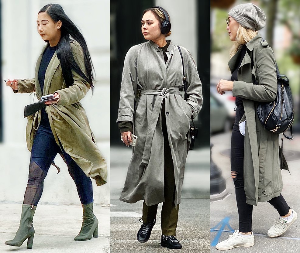 #sonot #olivedrab #olivegreen #trending #trenchcoat #wraptie @Reebok #club #white #sneakers #beanie #headphones #stretchbooties credstyle.com @credstyle credstylefilms.com